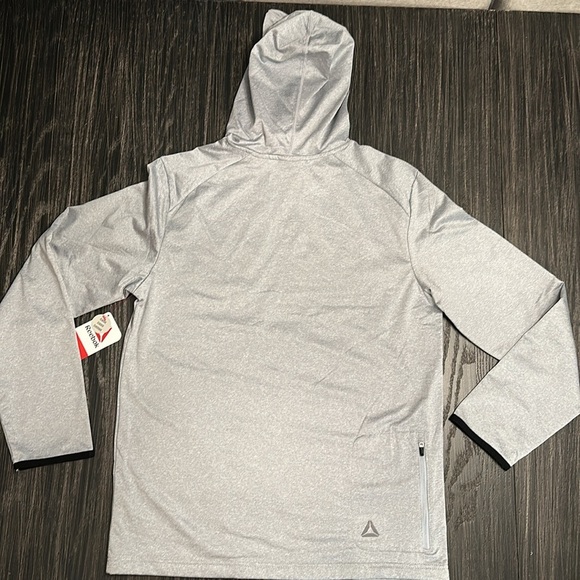 NWT Men’s Reebok Dots Delta Trail Pullover Hoody in Gray, Size Medium - Picture 7 of 13